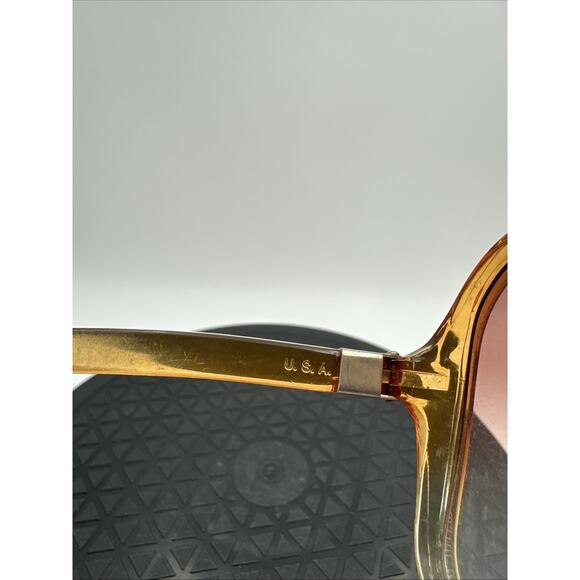 Vintage Foster Grant Sunglasses Oversized Frames Brown Lens Brown Gold main image 3